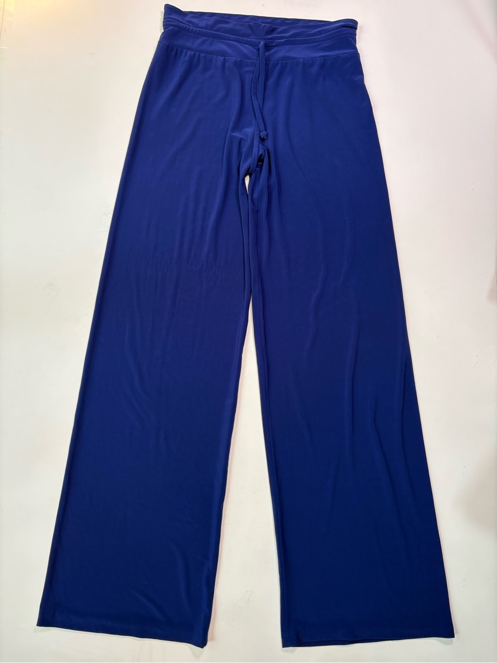 Norma Kamali Cobalt Blue Wide Leg Pants